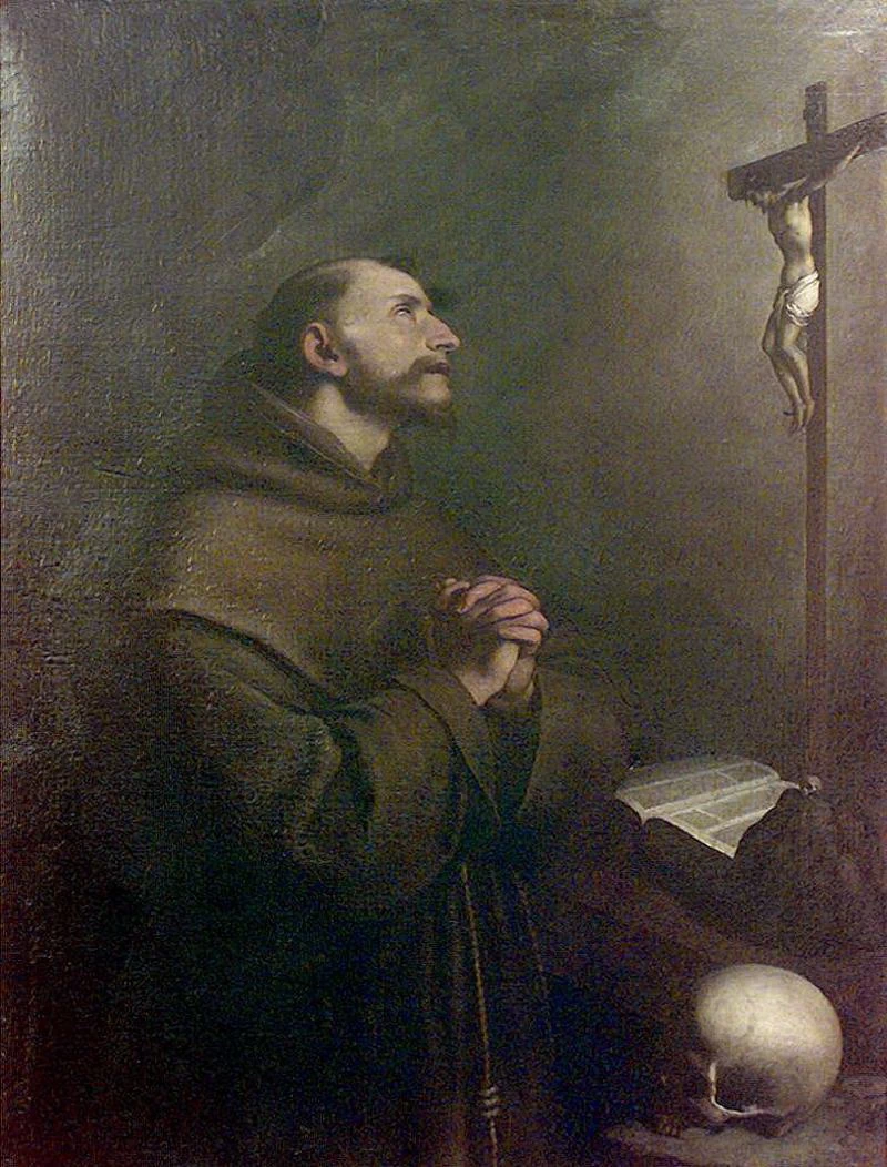 San Francesco prega il Crocifisso